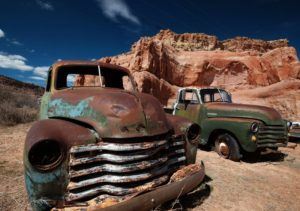 Old trucks Route 66